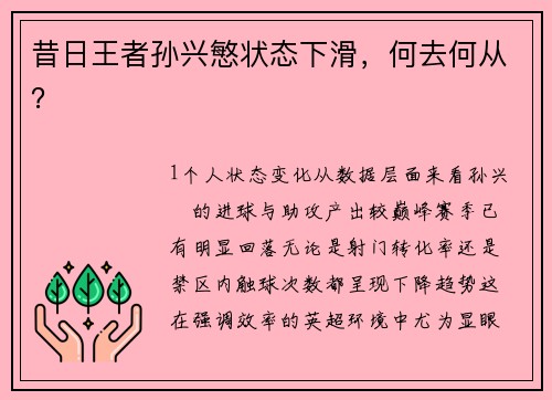 昔日王者孙兴慜状态下滑，何去何从？